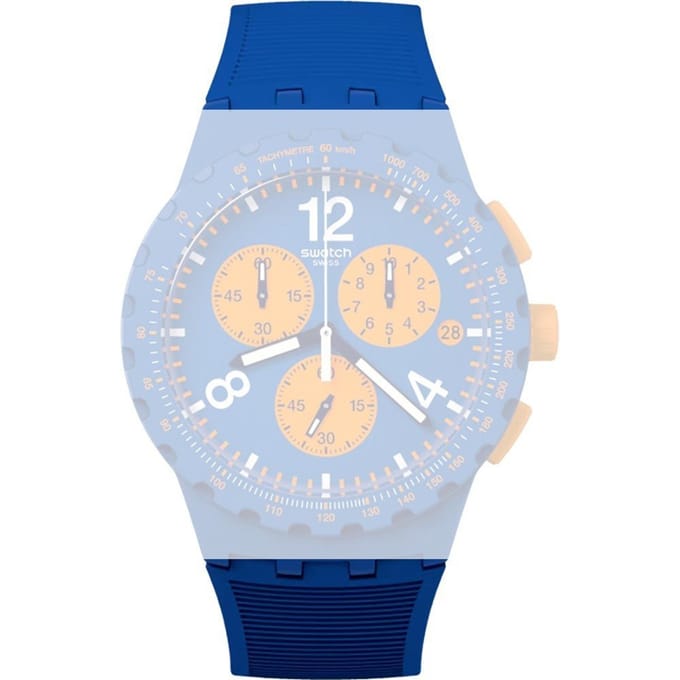 Swatch Plastic - New Chrono - SUS ASUSN419 Primarily blue Horlogeband