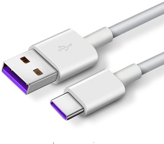 5A USB Type-C Snel Laadkabel, TPE Snoer Compatibel met Huawei, Samsung, APPLE 2 m