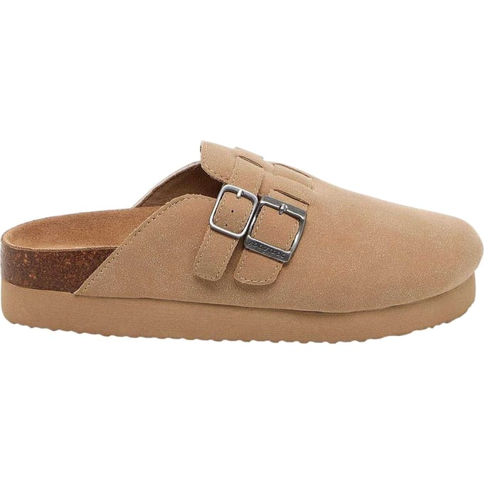 Rocket Dog Abel Plus suède platformklompen voor dames (Taupe)