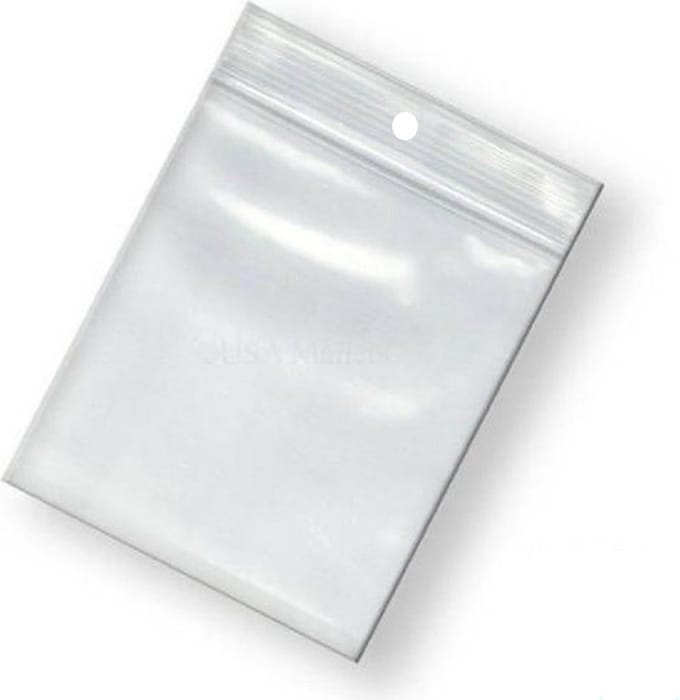 Gripzakjes 40 x 60 mm - blanco - 100 stuks