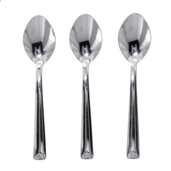 Gerimport Koffielepels/theelepels - 3x - RVS - 14,5 cm