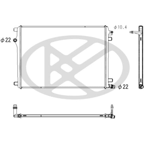 Lage-temperatuurRadiator, laadluchtRadiator KOYORAD PL413950