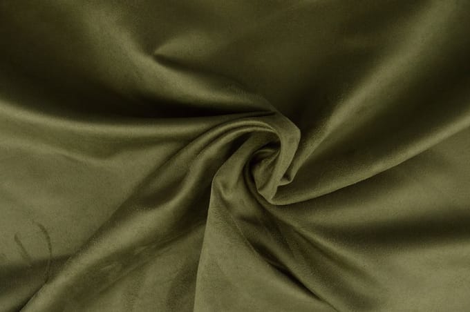 30 meter suedine - Mosgroen - 100% polyester