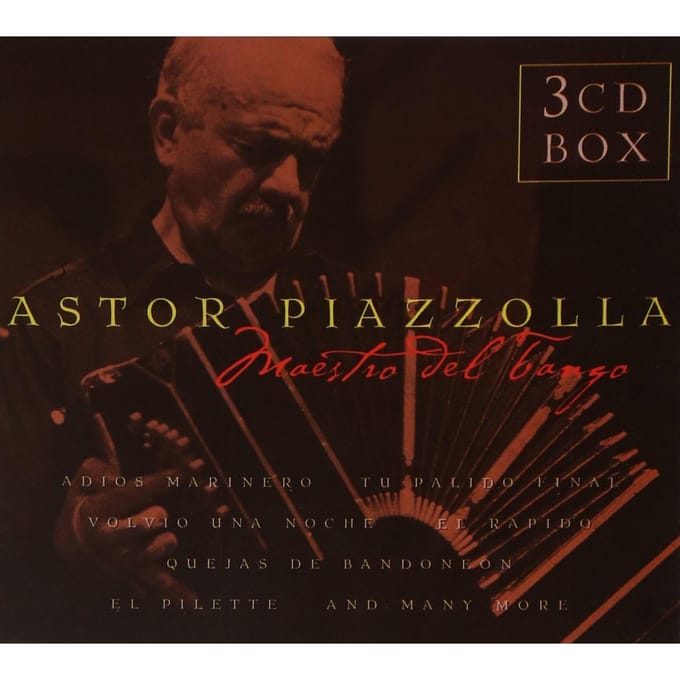CD ASTOR PIAZZOLLA - Maestro Del Tango Japan Latin gebruikt brown
