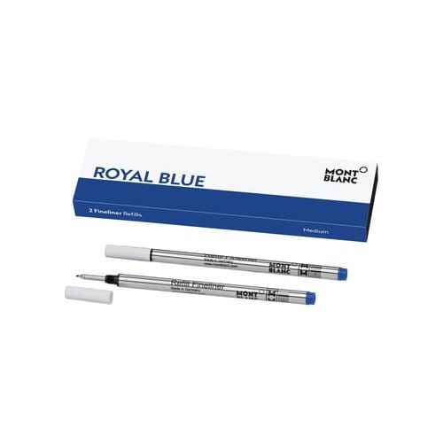 Montblanc vulling voor de fineliner, kleur royal blue (schrijfdikte medium)