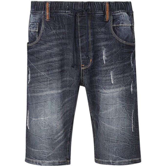 Jan Vanderstorm herren Lage Taille Bermuda - 74 - zwart - Plus Size