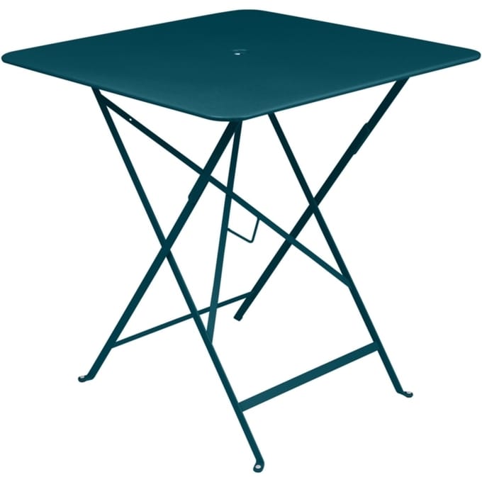 Fermob BISTRO klaptafel vierkant - 21 acapulcoblauw - 71 x 71 cm