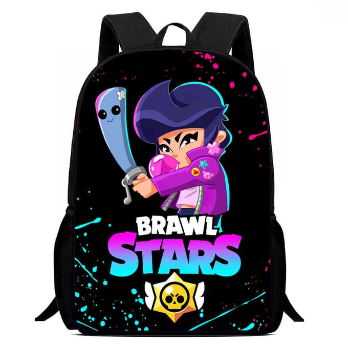 Brawl Stars Schooltas Hoge Definitie Print Multi-Functioneel Lichtgewicht Rugzak