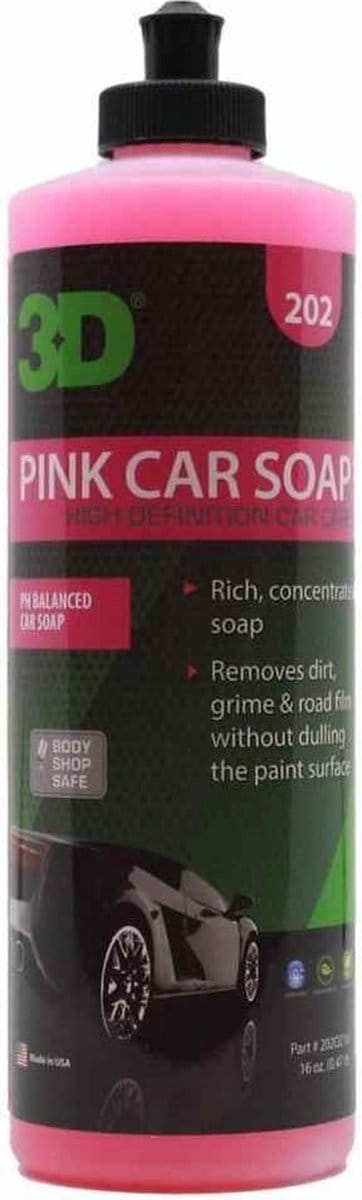 3D Pink Car Soap 473ml