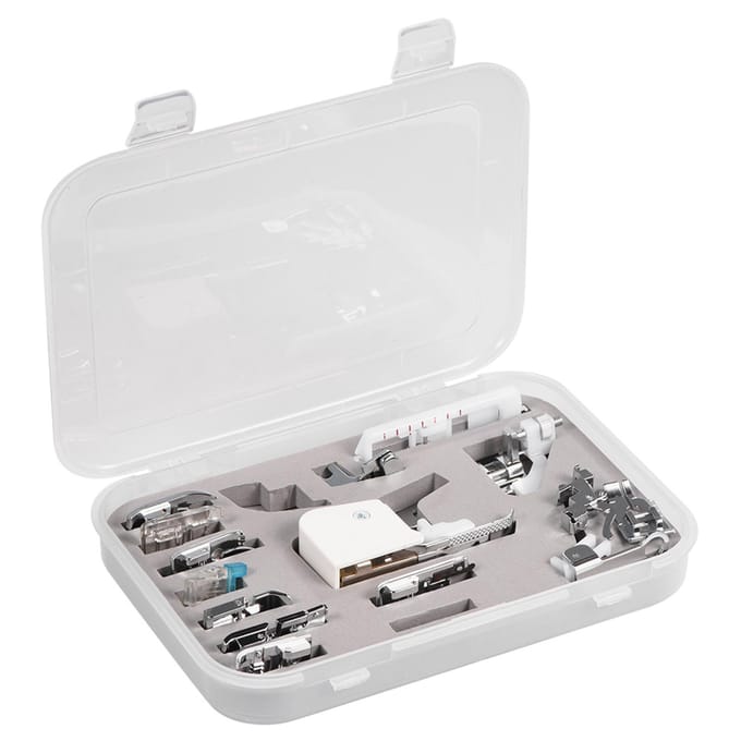 15 Stuks Persvoet voor Brother Janome Singer Multifunctionele Naaimachine Accessoires Kit white