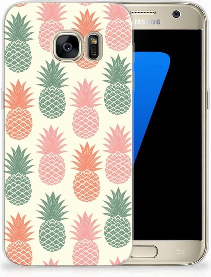Samsung Galaxy S7 Siliconen Case Ananas