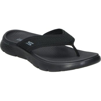 Skechers Go Walk Flex Sandaal - Holly, Dames zwarte teenslippers 36 zwart