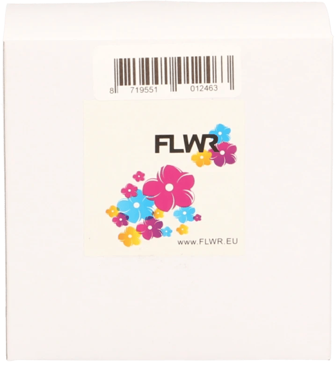 FLWR - Labelrol / DK-11221 / 23x23mm Wit - geschikt voor Brother