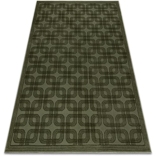 Kleden Rugsx Tapijt AURA J2556A groen - Geometrisch, structuree 80x150 cm