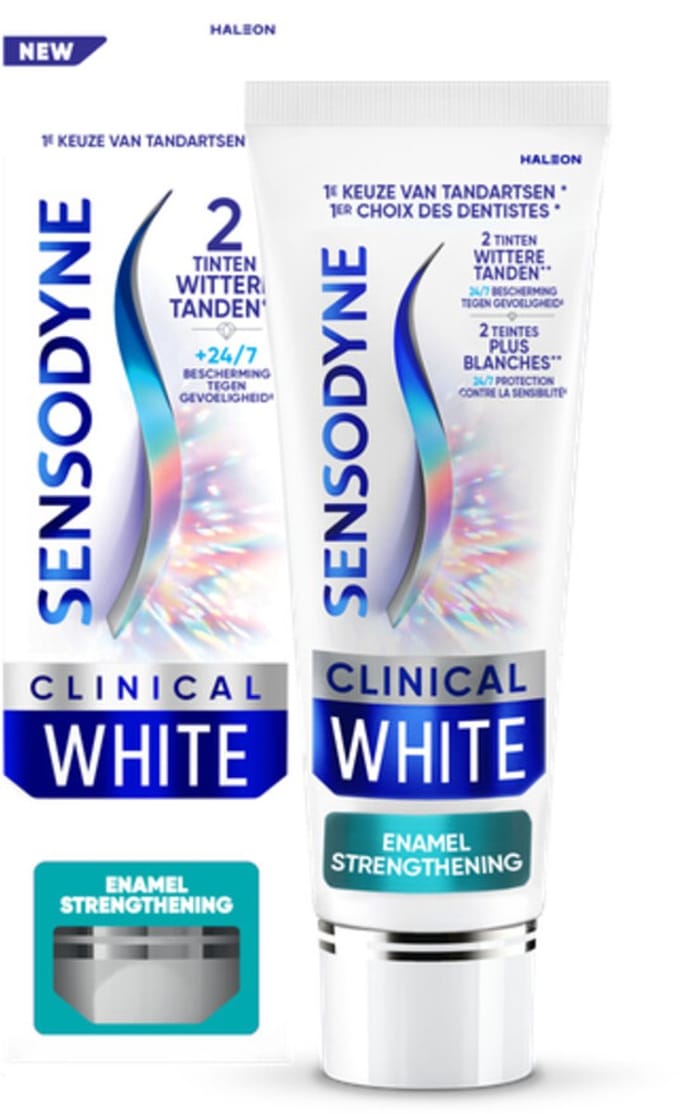 Sensodyne - Tandpasta - Clinical White - Enamel Strengthening - 75ml x 6