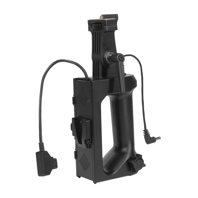 YONGNUO V-Lock Mount batterijhandgreep Voedingsbasis Compatibel met YONGNUO YNLUX200 LED-video wit