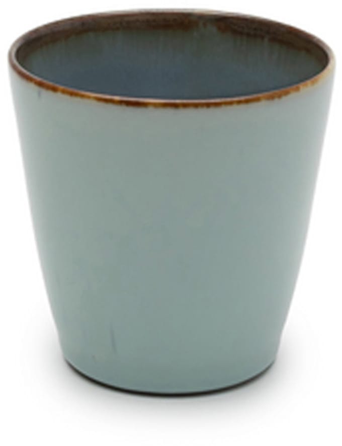 Serax Terres de Rêves Beker conisch S - Ø7 x H7,5 - Light Blue/Smokey Blue - 8 stuks
