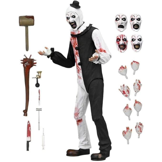 NECA Terrifier 2 Art The Clown (Blood Splattered) Ulitmate 7 Inch Scale Action Figure