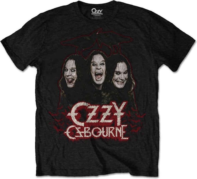 Ozzy Osbourne - Crows & Bars Heren Tshirt - 2XL - Zwart