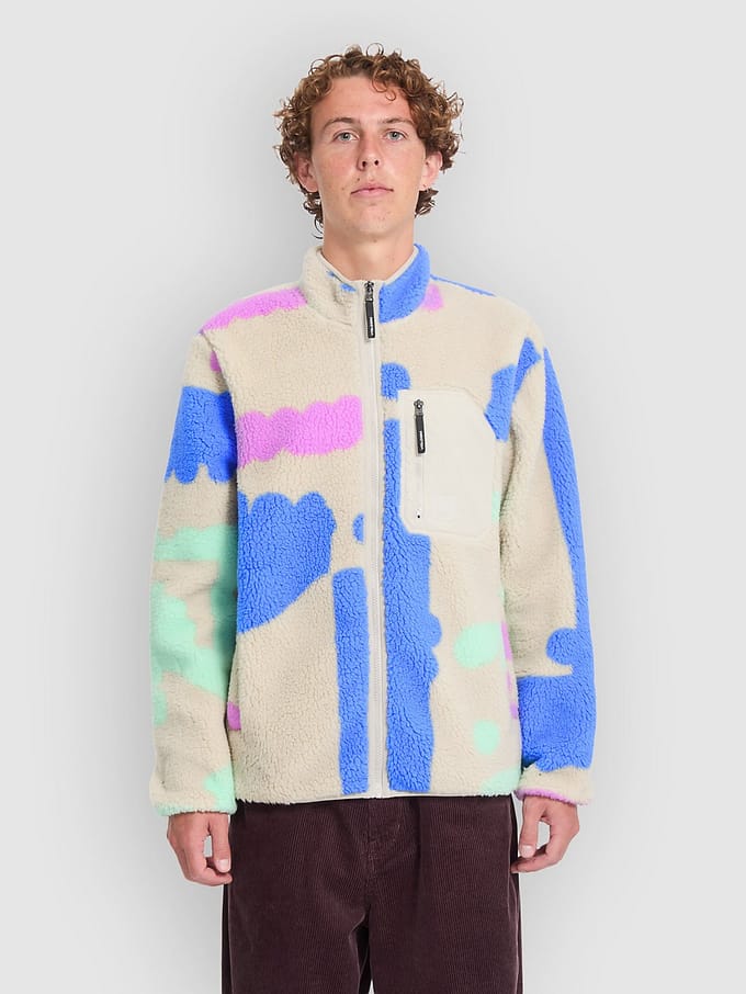 Volcom Fa Carrau Fuzzar Fleece Jas patroon