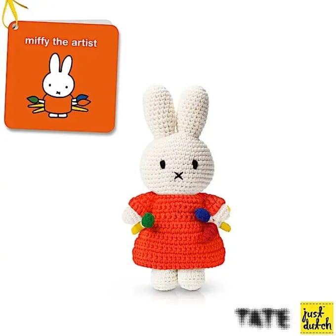 Pluche Just Dutch Miffy x Tate - Miffy Artiste