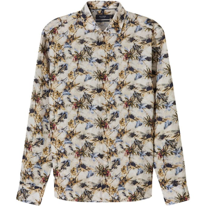 OLYMP Signature Casual Overhemd, Tailored Fit, Kent, Beige