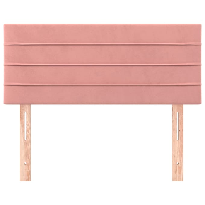vidaXL - Hoofdbord - 80x5x78/88 - cm - fluweel - roze