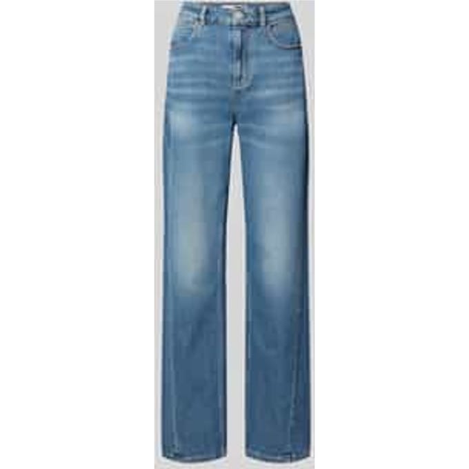 wide leg jeans in used-look