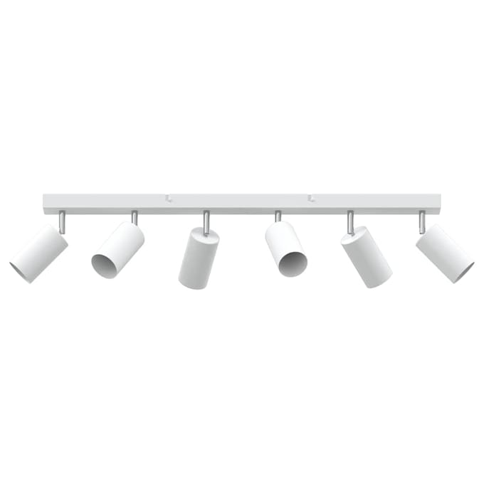 vidaXL Plafondspot met schijnwerpers Wit 73 x 6 x 16 cm Metaal