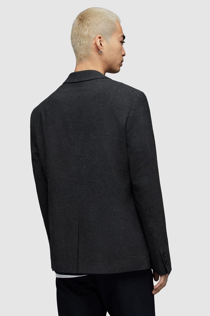 AllSaints Sholt Jacket Black Größe: 46 | Blazer Outlet | Herren | Schwarz