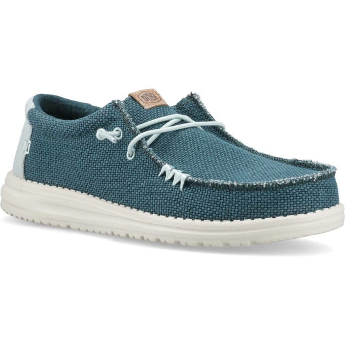 Hey Dude Wally Braided Instappers groen - Maat 42