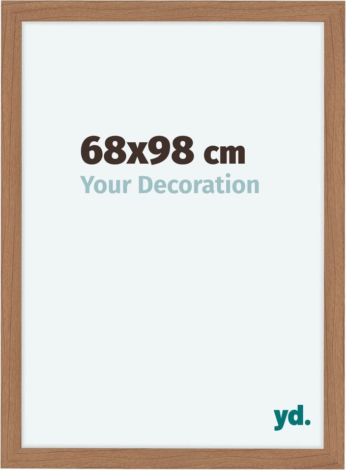 Your Decoration - Fotolijst 68x98 cm - MDF - Notenhout Licht - Como