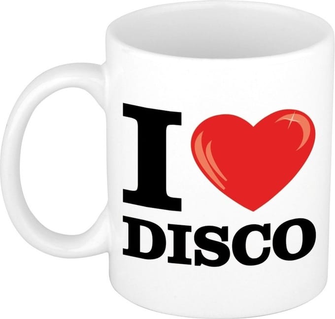 I Love Disco koffiemok / beker 300 ml