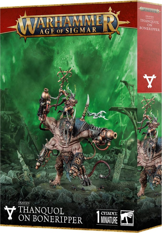 Skaven Thanquol on Boneripper
