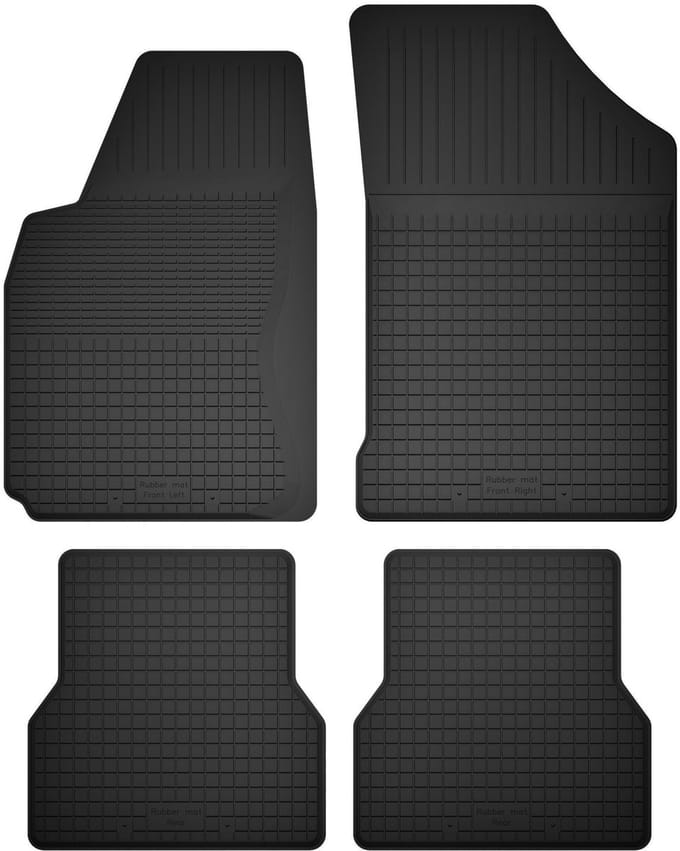 Wielganizator BasicProtect - Rubber Autodywanen - 4 Stuks - Antislip - 1995-2002