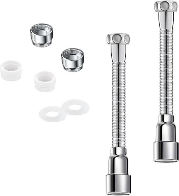 Verlengstuk Keukenkraan - Flexibele Kraan Verlenging - Set van 2 - Antislip - Keukengootsteen Accessoire