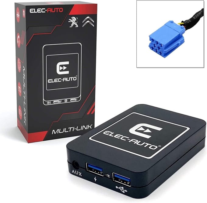 Auto Audio Interface - Muziek Streaming - Handsfree Bellen - Onzichtbare Inbouw - 8.3 x 6 x 1.8 cm