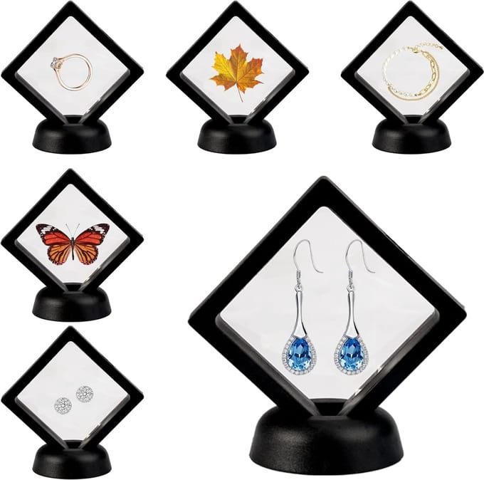 Solidchoice - Set van 6 3D Zwemframes voor Sieraden en Munten