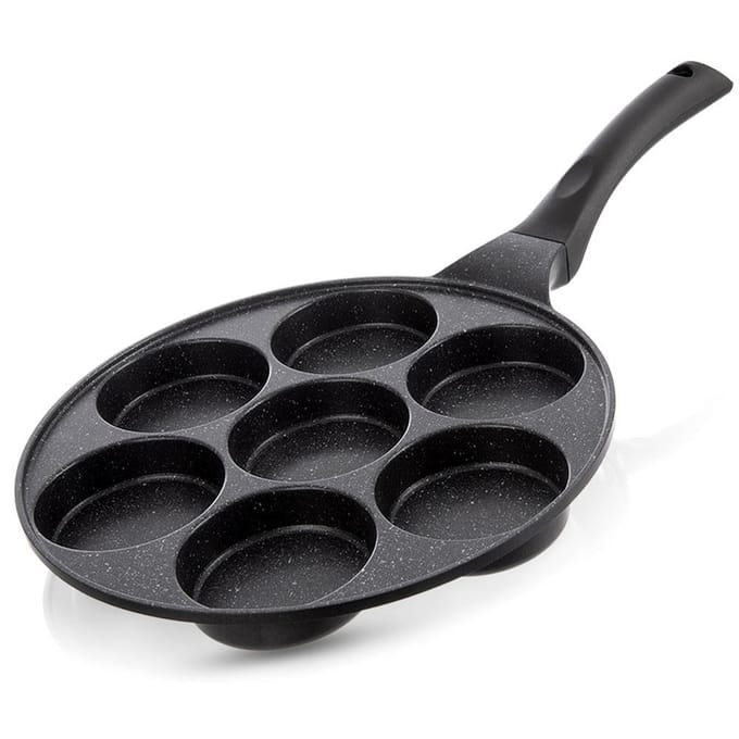 Granieten eierpan 7 gaten GRANDE 27 cm