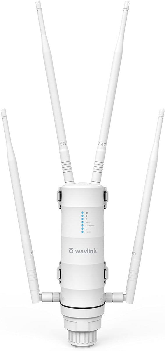 Outdoor WiFi Access Point AC1200 Dual Band Repeater & Extender met PoE - Weerbestendig