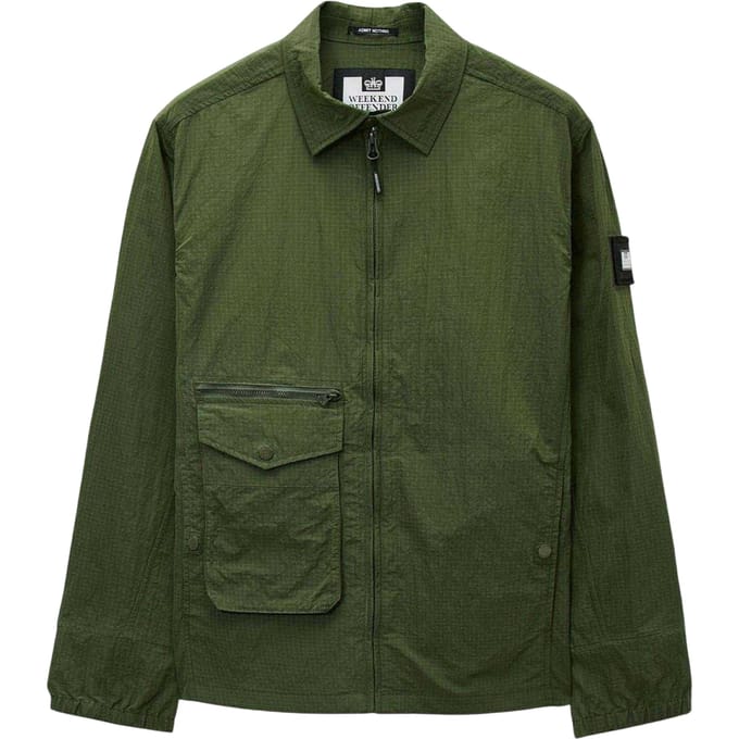 Weekend Offender Nylon overshirt voor heren (Groen)