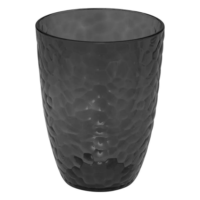 5Five Drinkglas Estiva - grijs transparant - onbreekbaar kunststof - 380 ml - camping/verjaardag