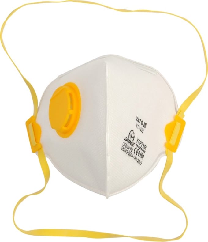 YATO YT-7492 - FFP2 Stofmasker - Met Ventiel - 3 Stuks
