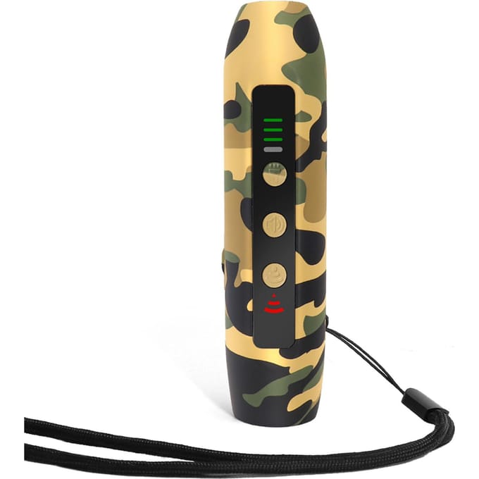 Ultrasone hondenverjager 3 modi Draagbaar oplaadbaar hondenaandrijfapparaat met intelligente hoge snelheid camouflage