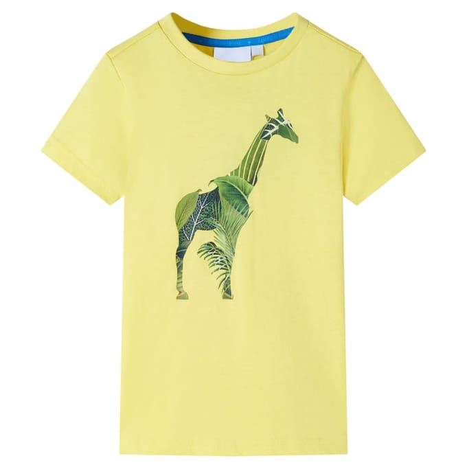 vidaXL - Kindershirt - 128 - geel