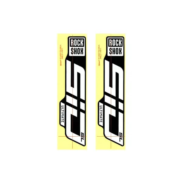 Rockshox Sid Sl Ultimate 29´´ Stickerset Geel