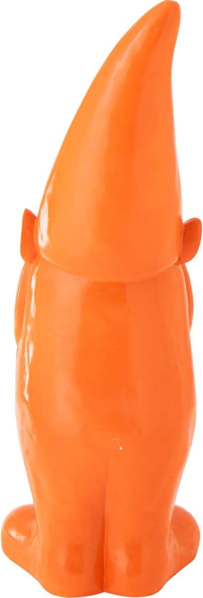 J-Line decoratie Kabouter - polyresin - oranje - large