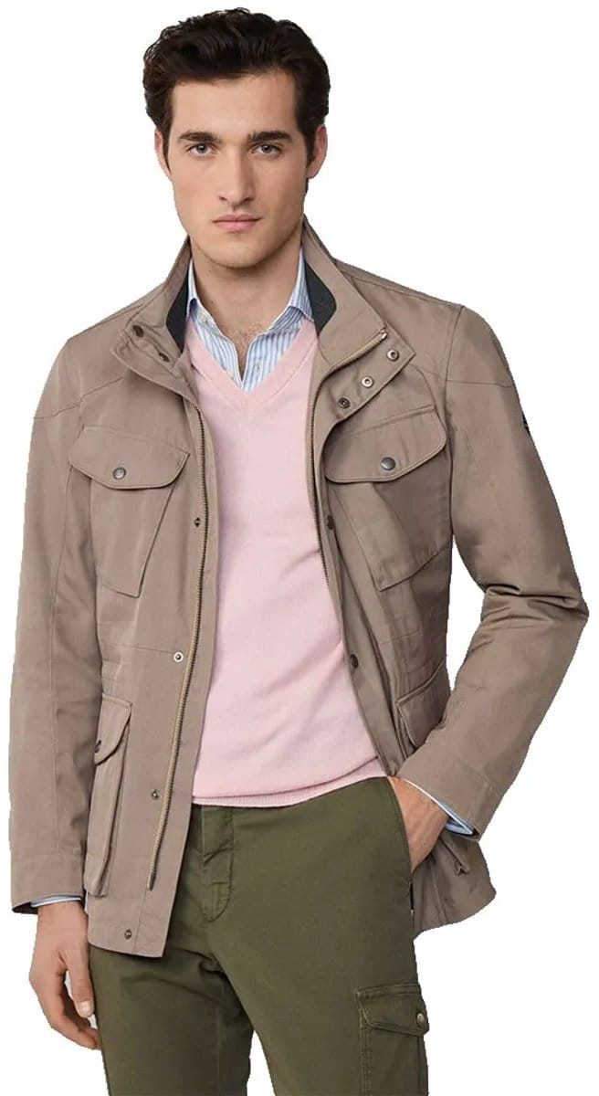 Hackett Velospeed Jas Beige L Man
