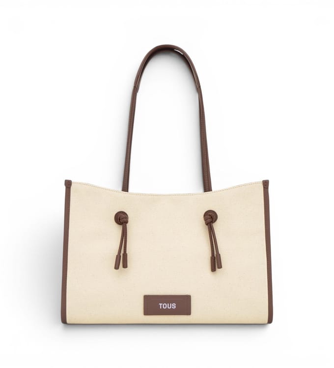 TOUS JCQ beige Zomervakantie XL Shopper tas