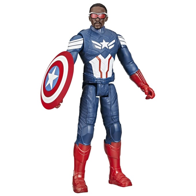 Marvel Studios Captain America Brave New World, Titan Hero Series Captain America-actiefiguur van 30,48 cm